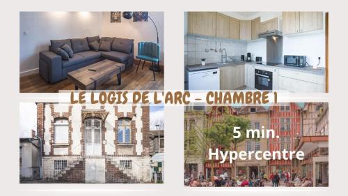 Troyes Apartment | Le Logis de l'Arc - Chambre 1 - 5min Hypercentre
