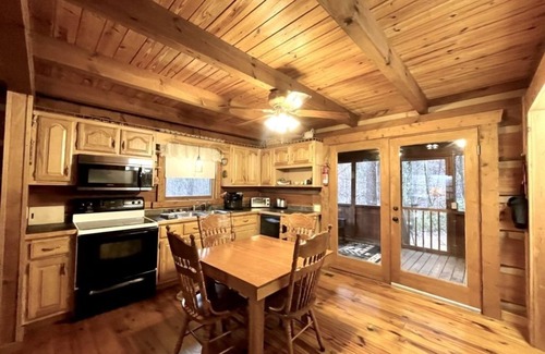 Tellico Plains Cabin | Leave the stress behind!- private hot tub, pet and motorcycle friendly, let peace and nature surround you! 2 Bedroom Home by RedAwning