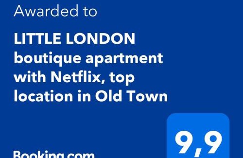 Narva Apartment | LITTLE LONDON boutique apartment with Netflix, top location in Old Town