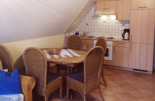 Lancken-Granitz Apartment | Living under "thatch" Family-friendly, dogs allowed, garden+large open space