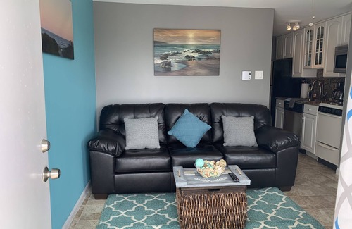 Brigantine Condo | Located just steps from the beach, enjoy your coffee with a view of the ocean!