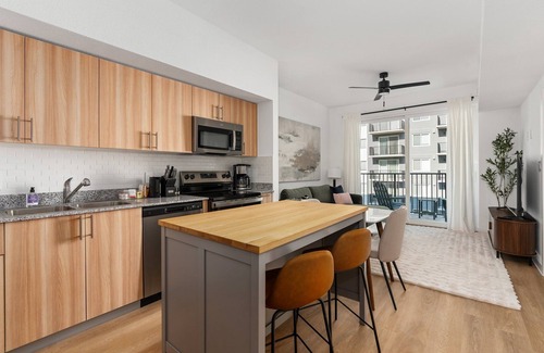 Addicks Apartment | Lodgeur | Sunlit 1BR w/balcony | Energy Corridor