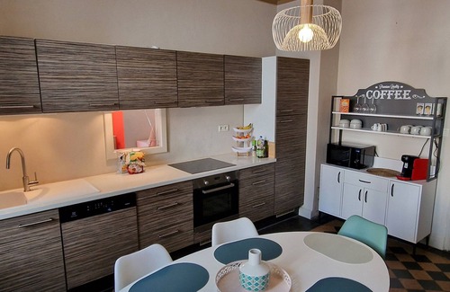 Trois-Epis Apartment | Lodging "Lilas" 105 m², 5-star, ground floor, wood-burning stove, 50 m² terrace
