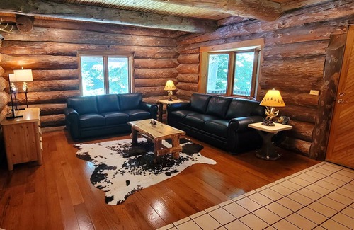 Scott Cabin | Log Cabin w/ Private Indoor Heated Pool-firepit - Game Room
