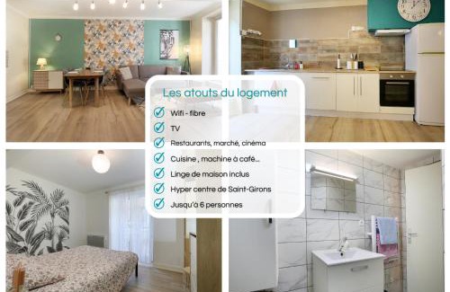 Saint-Girons Apartment | " Loutrein Lodge " Hyper Centre - Calme - WiFi
