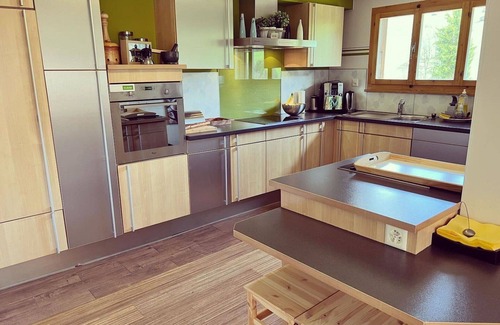 Ruedisbach Apartment | Lovely apartment for 8 people with WIFI, hot tub, TV, balcony and pets allowed