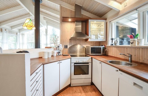 Knebel House | Lovely home in Knebel with sauna