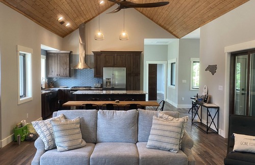 Nebo House | Lovely lakefront home with dock. Summertime stunner. Winter wonderland nearby.