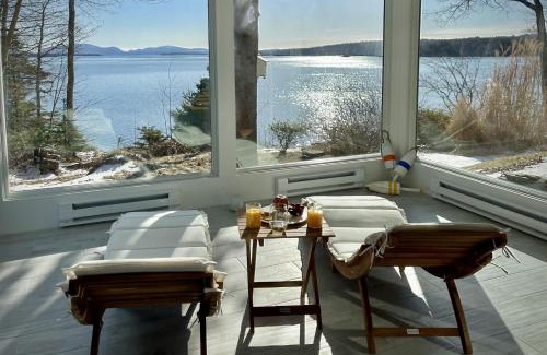Sullivan House | Lucky Stone Retreat - private beach & Acadia view