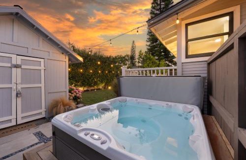 South Park House | Luxe Backyard Oasis w Hot Tub Chic Design South Park Sanctuary