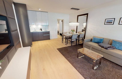 Timmendorfer Strand Apartment | Luxury apartment 0.11 with sauna, beach chair, loungers and large terrace.
