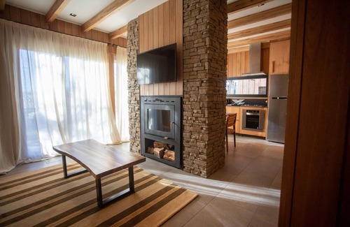 Lanin National Park Cabin | Luxury in nature: Mountain villa with views of the Lanin Volcano.