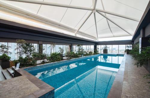 Lomas de Santa Fe Apartment | Luxury Bauhaus Nest Pool Gym Park Restaurant