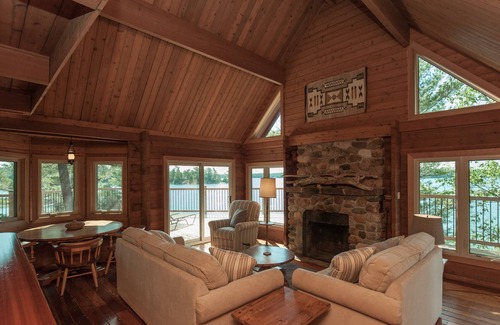 Pointe au Baril Cabin | Luxury Cabin Atop A 1.3 Acre Private Island - Sun, Ski, Kayak, Sail, Read, Relax