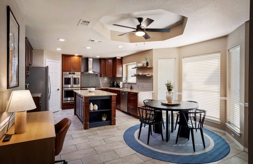 Azle House | Luxury Family Oasis: Huge pool, Spa, Firepit, Playground, Outdoor Kitchen, Games