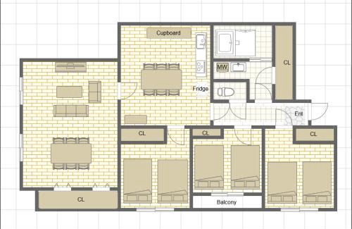 Ota Apartment | M-Haneda Lex Apartment 137sqm 3BDR Max24 PPL 1min from Sta FreeParking