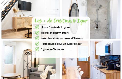 Sainte-Anne - Faubourg Noyon House | Maison Cosy Centre Gare Amiens