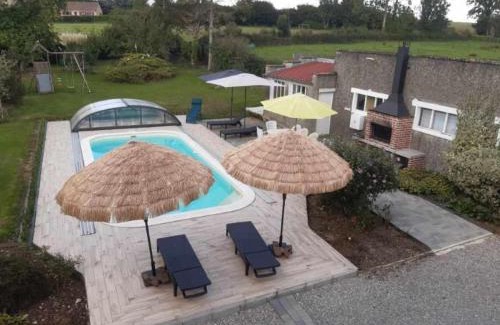Merck-Saint-Lievin House | Maison familiale avec piscine chauffée, jardin et activités, 5 chambres, 10 pers, Merck-Saint-Liévin - FR-1-376-117