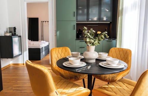 Colditz Apartment | Maison & Mood | Stylish studio with high-quality kitchen in Colditz