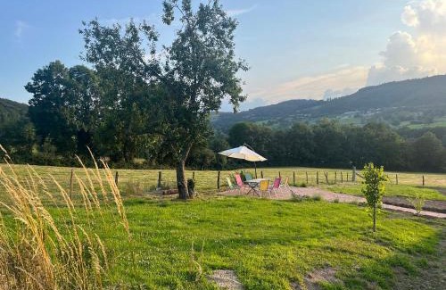 Teilhet House | Maison vue superbe, 1-6 pers, Teilhet, Auvergne