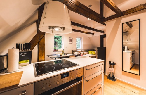 Baerenburg Apartment | Maisonette apartment on the top floor with fireplace on the edge of the forest