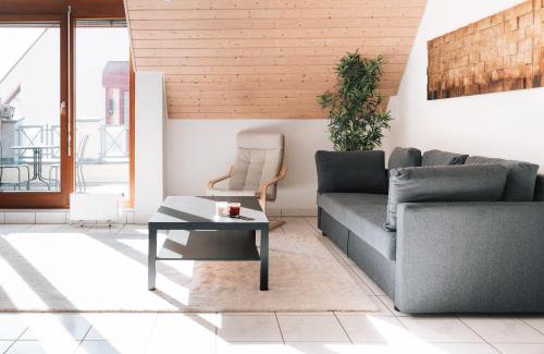 Bernhausen Apartment | Maisonette-Wohnung Airport Messe Stuttgart - Balkon - Parkplatz