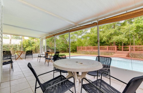 Mary Esther House | Mary Esther Home with Private Pool and Fireplace!