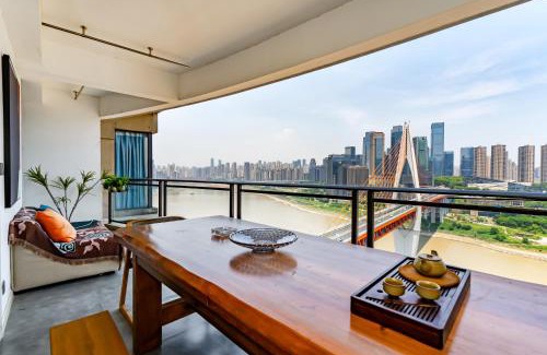 Yuzhong Apartment | Misty Nest High Altitude River View B&B Hongyadong Branch