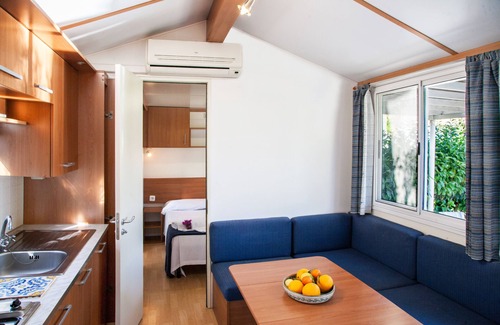 San Giorgio Resort | Mobile home with its own terrace, sea view, pool, beach and much more