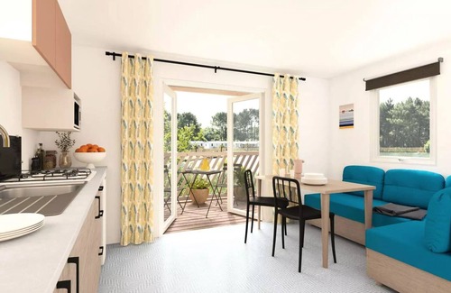 Goudargues House | Mobilheim 2 Schlafzimmer Loggia Bay Comfort 25m2 Klimaanlage 4 Personen