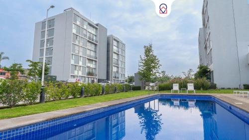 Tlajomulco de Zuniga Apartment | Modern Apartment with Terrace and Pool Access
