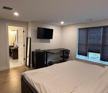 North Weymouth House | Modern bedroom in Weymouth with private bath