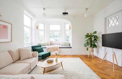 Pries Apartment | Modern Boho auf 145qm, 9 Gäste, Strandnah & Familienfreundlich