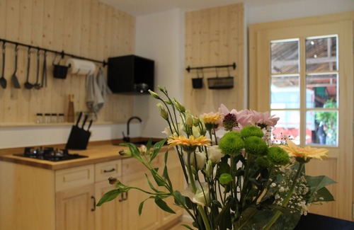 Juelich Apartment | Modern country house apartment, 35 sqm, ground floor, left