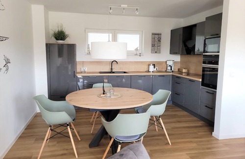 Schillig Apartment | Modern, high-quality vacation apartment, sauna, large balcony, close to the beach