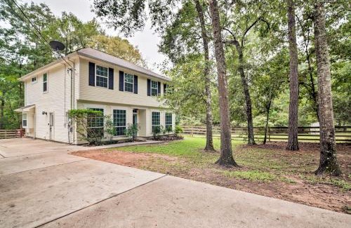 Montgomery House | Modern Montgomery Home with Backyard, Deck, and Grill