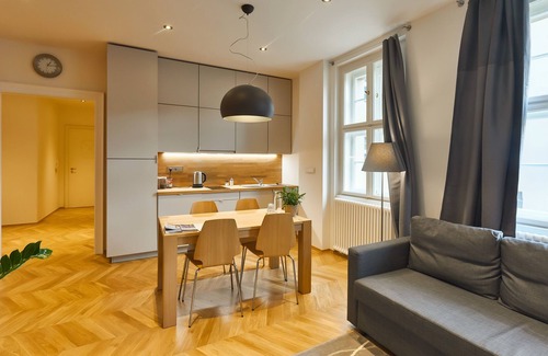 Josefov Apartment | Modern Old Town Apartment In Art Deco House