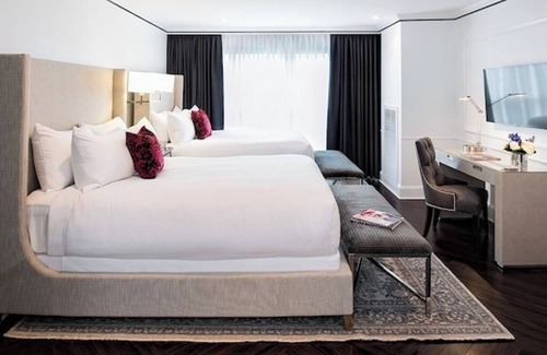 Capitol Hill Hotel | Modern Queen Stay Near DC Attractions! Gym Access, Onsite Bar and Restaurant!