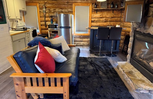 Brainerd Cabin | Modern Rustic authentic log cabin on Borden Lake.