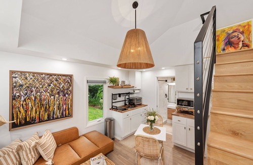 Maple Ridge Cottage | Modern Sunset cottage in Tulsa walk to gathering place downtown and Utica square