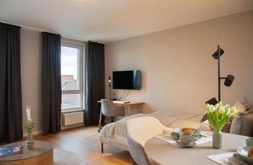 Wedding Apartment | Modernes Studio Apartment Berlin Mitte 37m2 - U-Bahn Leopoldplatz by Rooms Berlin
