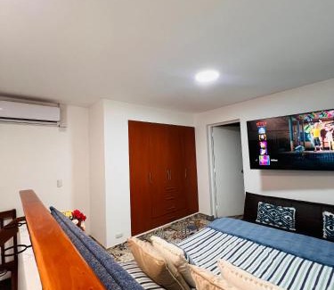 Santiago de Surco Apartment | MONTERRICO POLO APARTS #8 - Dpto de 2 camas Frente Embajada de USA con AC