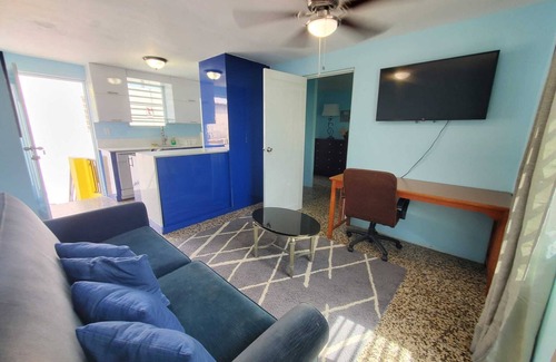 San Juan Apartment | Monthly Stays-Simple & Comfy 1BR, Walk to Beach- UNIT 6