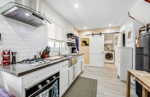 Big Bear City House | Mountain retreat with fireplace, foosball, & dog-friendly yard - near village