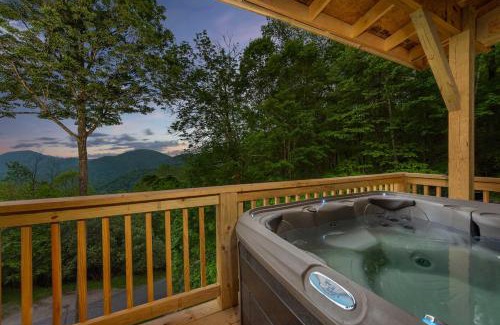 Wolf Laurel House | Mountain Views Hot Tub Family Room & Game Room