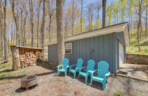 Wolf Laurel House | Mountaintop Mars Hill Cabin with Wraparound Deck!