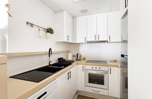 Al Raha Beach Apartment | Muneera Island Oasis: Stylish 2BR in Al Rahba
