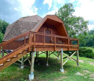 Topton Cabin | Natahala Glamping Red Dome #23