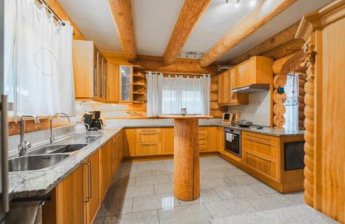 Olbronn House | Naturstammhaus mit Sauna, coffee and tea for free