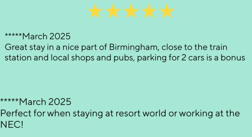 Hampton-in-Arden House | NEC Birmingham Airport Modern Village Retreat, Sleeps 7, Free Parking